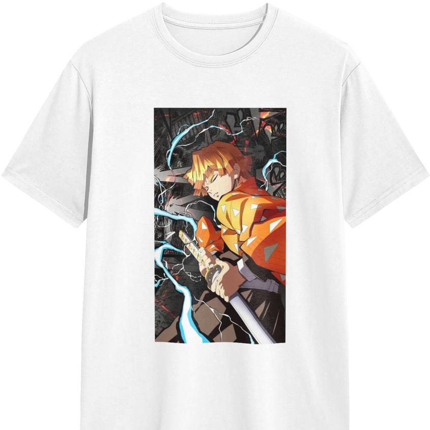 Demon Killer Men's T-Shirt Fashion Casual Summer New Retro Fashion Men's and Women's Streetwear