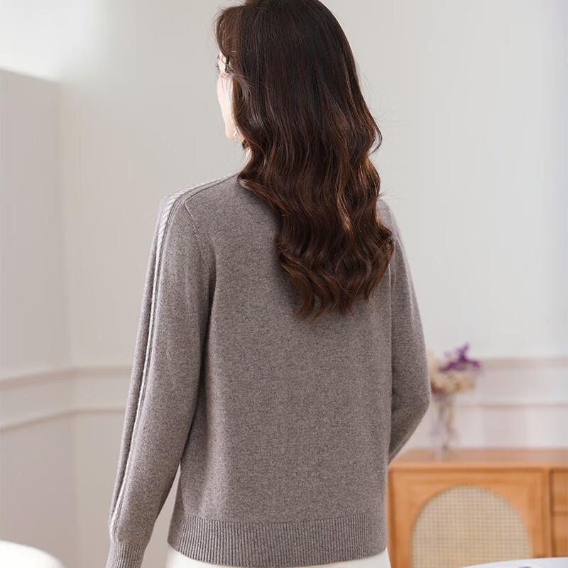 Fengmao Women's Half-High Collar Pullover Sweater