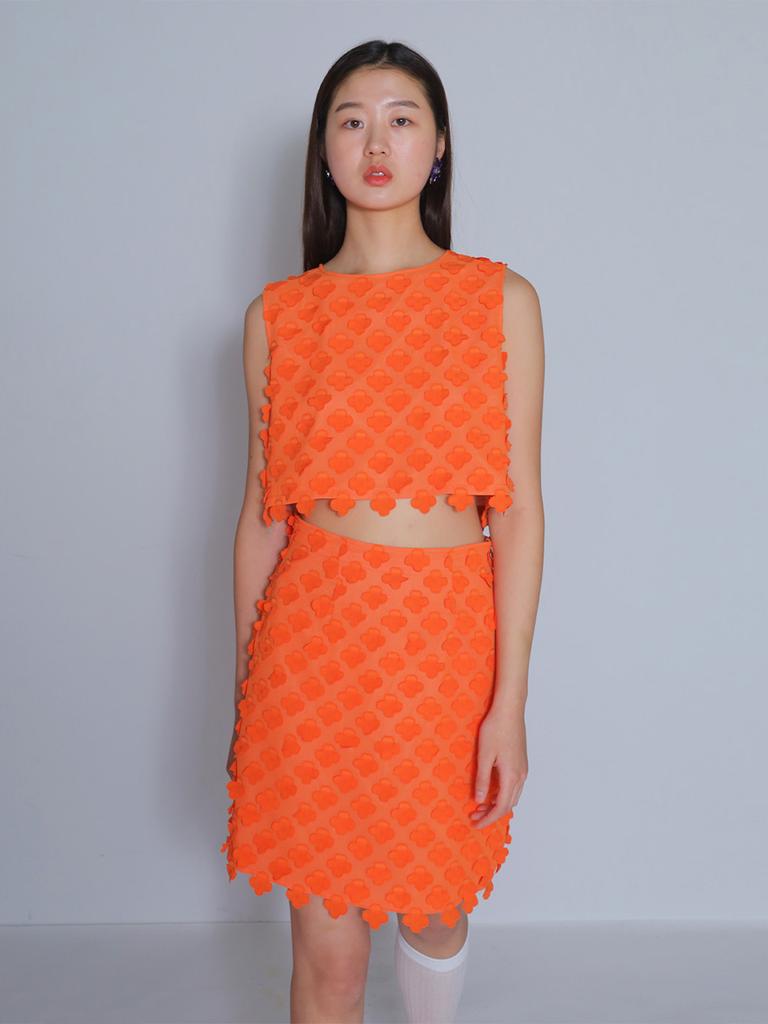 Bomnal Boutique Chloe Mini Skirt _ Orange