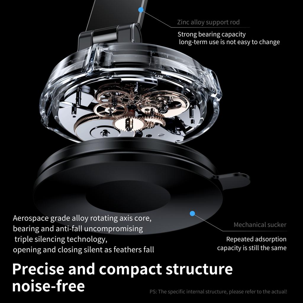 Ultra Magnetic Phone Holder Foldable Car Phone Mount Dashboard Phone Bracket 360 Degree Rotation Vacuum Suction Cup GPS Stand