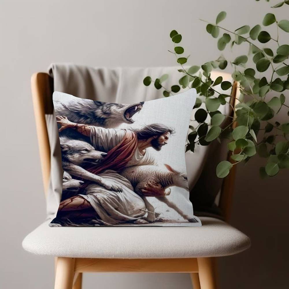 Holy Religious Belief God Jesus and Holy Spirit Pillow Anime Pillow Sofa Bed Head Pillow Cover Cushion Cover Fashion