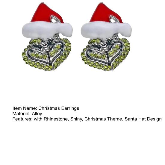 Buy Stud Earrings Useful Xmas Themed Exquisite Workmanship