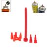 1Set Gas Fill Plastic Adapter Convert Cassette Tank Into Inflatable Tank Reusable Butane Head Universal For Lighter Spray Gun