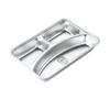 Jiyoushi 304 Stainless Steel Divided Cafeteria Tray