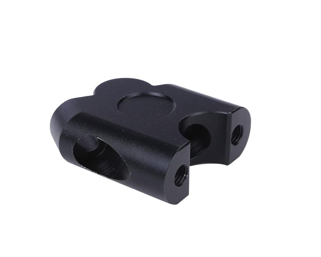 CustomDivine Handlebar Riser Spacer Position Adjuster Mount Bar Riser Adapter Set Motorcycle Bracket Lamp Back Mount Adapter Universal Fit 22.2mm 22