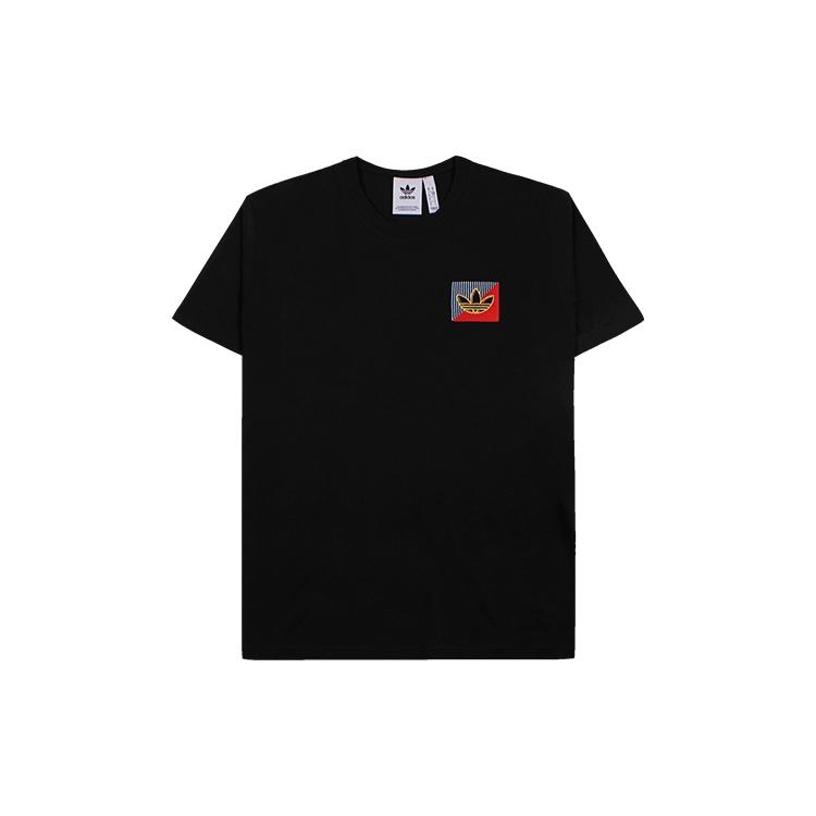 adidas originals Diagram Embroidered Short Sleeve Black Men s FM3400 S