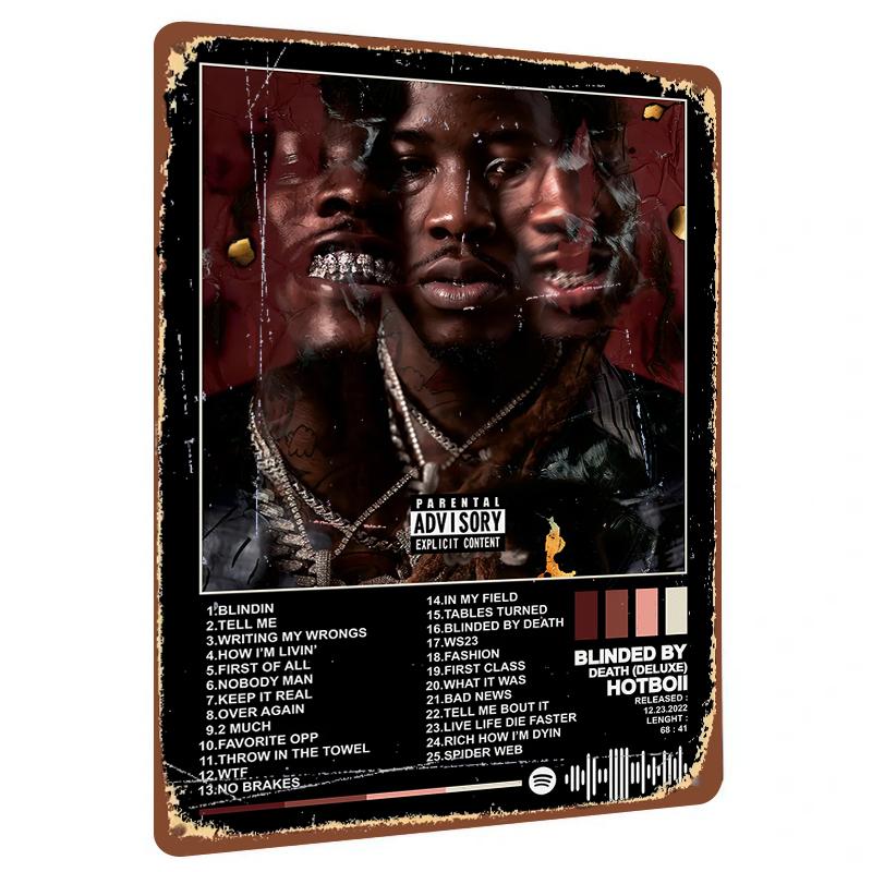Blinded By Death Deluxe Album Cover Custom Metal Poster Hotboii Music Art Wall Decor For Fans