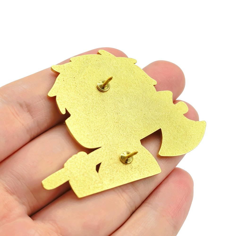 Klassische Anime-Spiele Emaille-Anstecker Kawaii Cartoon-Charakter Brosche Kleidung Rucksack Revers-Abzeichen Mode Schmuck Zubehör Geschenke