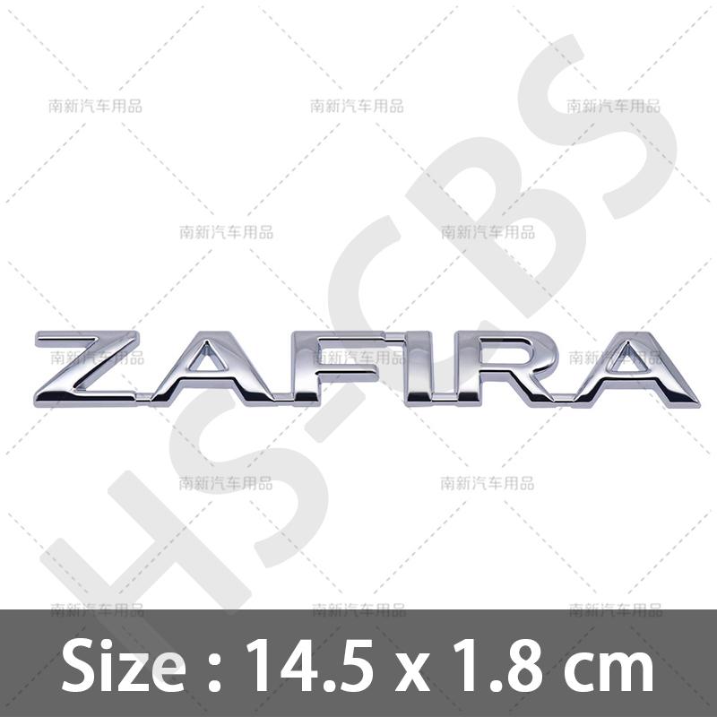 Metal ZAFIRA Letter Logo Emblem Badge Tailgate Sticker For Opel Car Styling Rear Trunk Exterior Styling Decoration Accessories