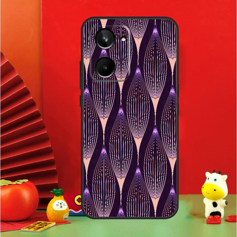 African Style Fabric Print For Realme 10 11 12 13 14 Pro Plus 15 GT7 Pro GT6 C65 C67 C63 C61 C55 C51 C53 C35 C75 Case
