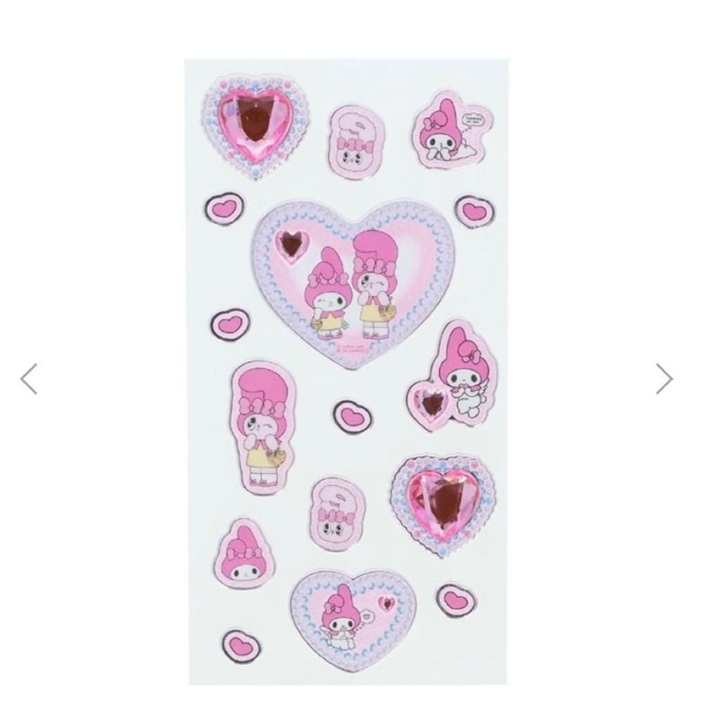 Sanrio Esther Bunny My Melody Sparkling Jewel Seal Pink White