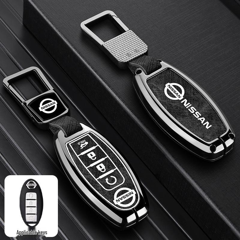 Nissan Key Case: Metal Cover for Sylphy, Terra, Tiida, Qashqai, Murano, Kicks