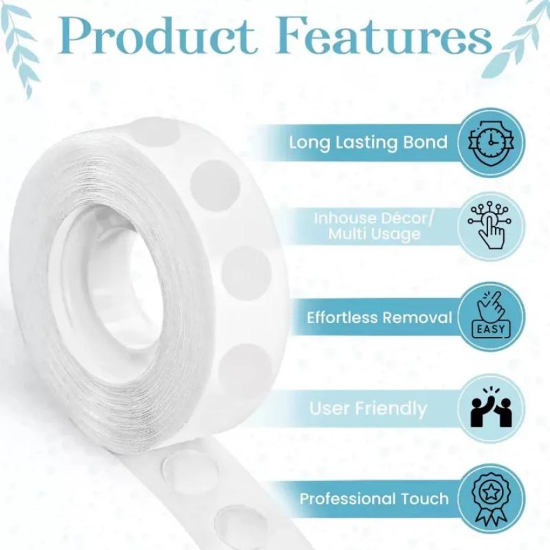 100-2000pcs Double-sided Adhesive Dots Transparent Removable Balloon Adhesive Tape Glue for DIY Wedding Birthday Party Decor