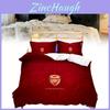 Arsenal Pattern Digital Print Bedding Set With Soft Material For Bed Bedroom Decor