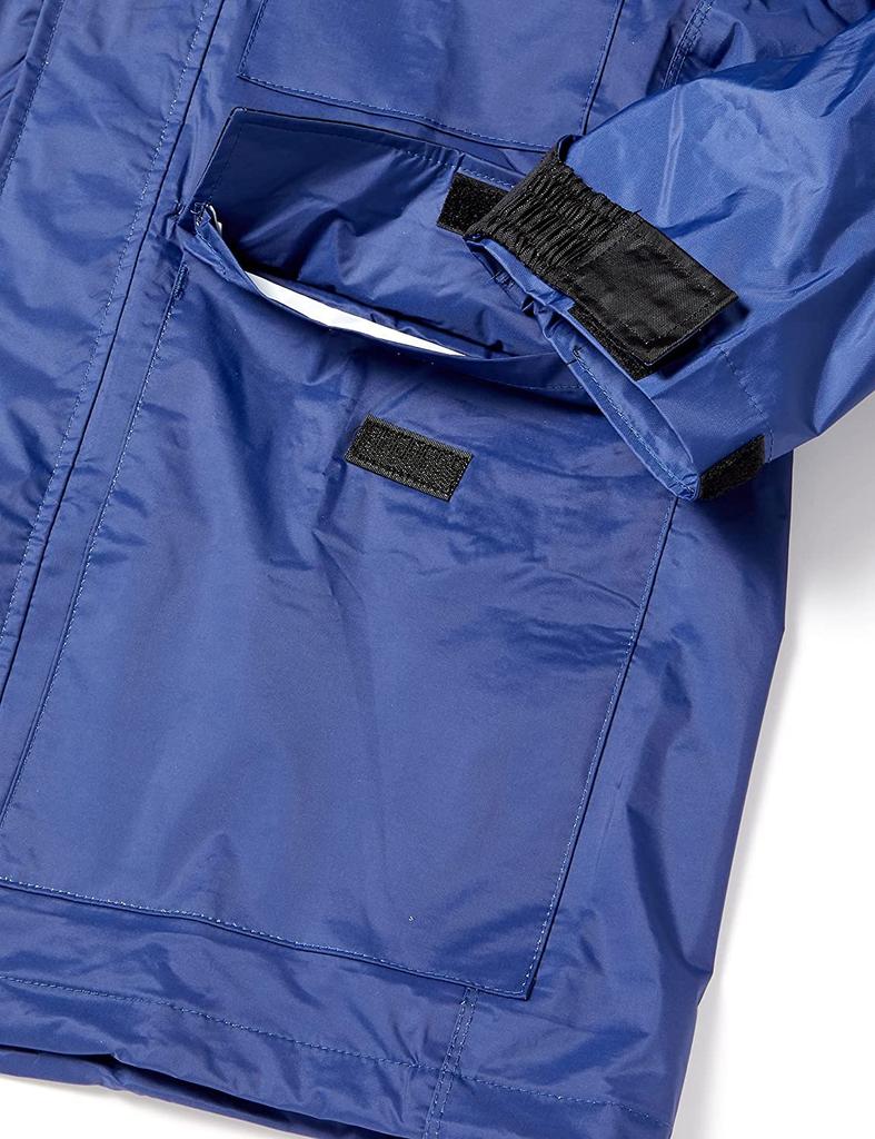 Doqment Hard Rainwear Set, Waterproof and Water-Repellent, for Work, Navy, Size 5L (Equivalent To Japanese Size 5L)
