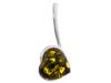 Silver Drop Pendant with Amber Elegant Women' Teardrop Pendant 925