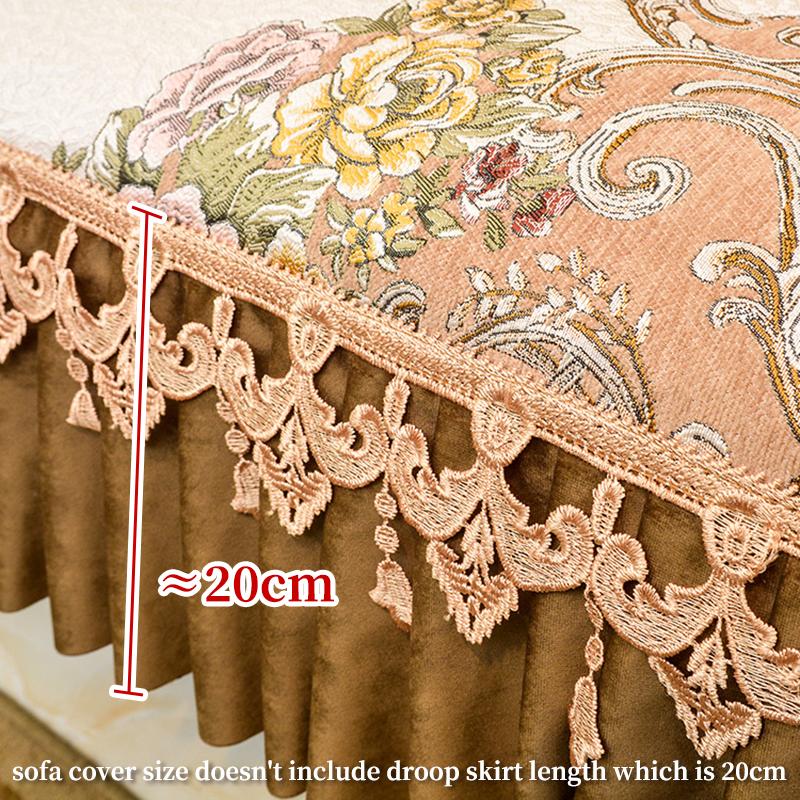Retro Jacquard Chenille Sofa Cover Furniture Armrest Sofa Protector Towel Anti Slip Slipcover Home Decoration Sofa Towel