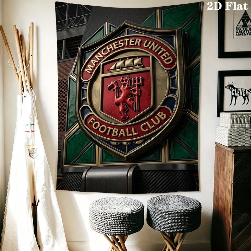 Manchester Football Club Crest Bedding 1 Duvet Cover 2 Pillowcase Without Core Christmas Birthday Gift Soft And Comfortable Bedding Set