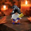 Durable Resin Craft Ornaments Halloween Gnome Ornament, Spooky Faceless Figurine, Unique Elf Sculptures for Home Indoor Outdoor Party Festive