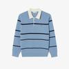 [Lacoste] Men's Rib Knit Rugby Sweater Polo Shirt AH405E-55NHBP