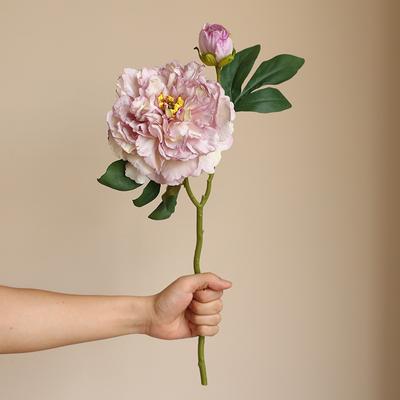Pfingstrosen-Kunstblumen, künstliche Blumendekorationen für Zuhause und Wohnzimmer, getrocknete Blumenstraußdekoration für den Esstisch