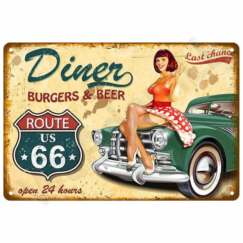 Vintage Room Decoration Home Decor Items Tin Signs Aesthetic Men Bedroom Metal Signs Retro Metal Plate Posters Wall Art Mural