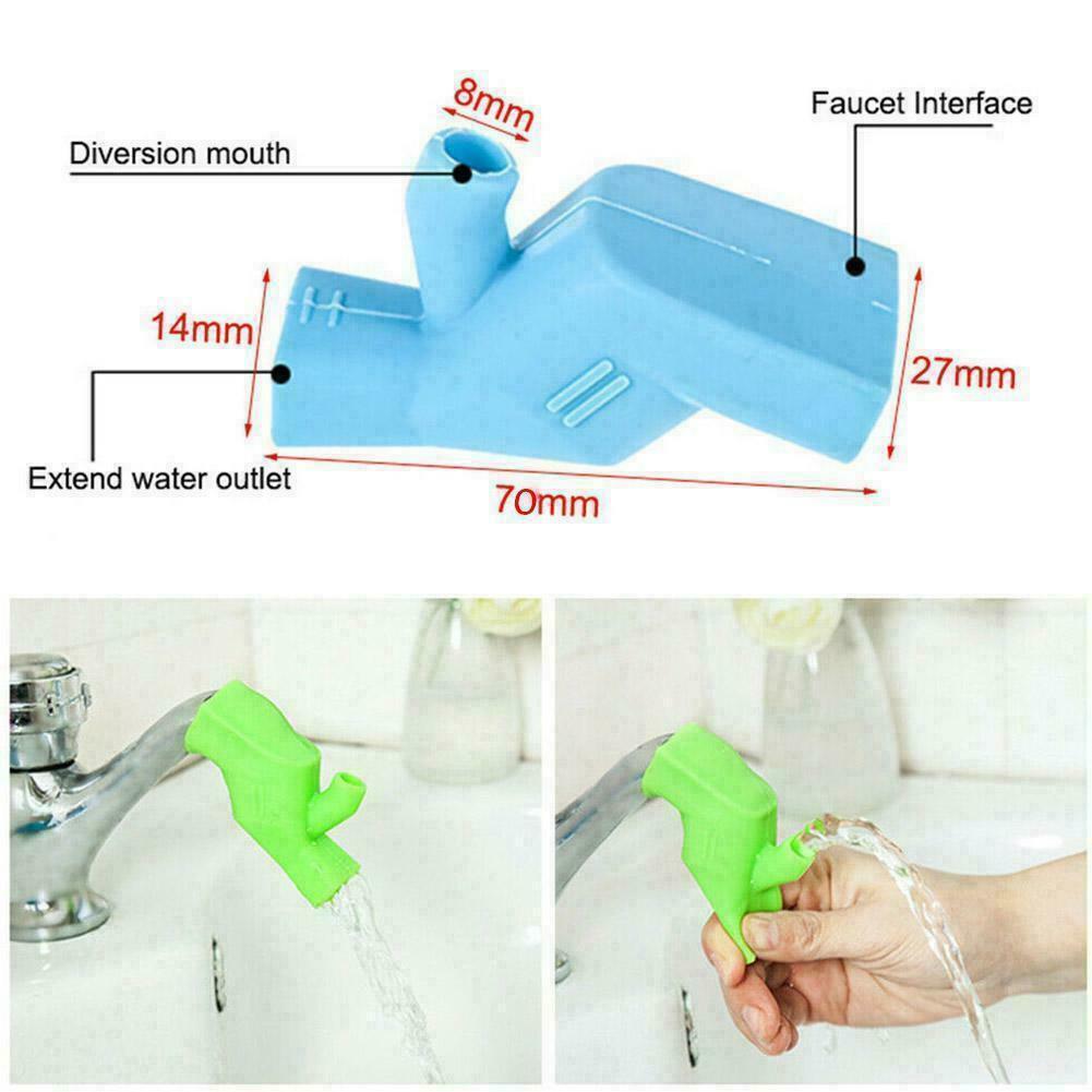 2pcs Faucet Extender 7*3.3*3cm Silicone Two Water Outlets Faucet Extender Kitchen Water-saving Kitchens Bathroom Accessories