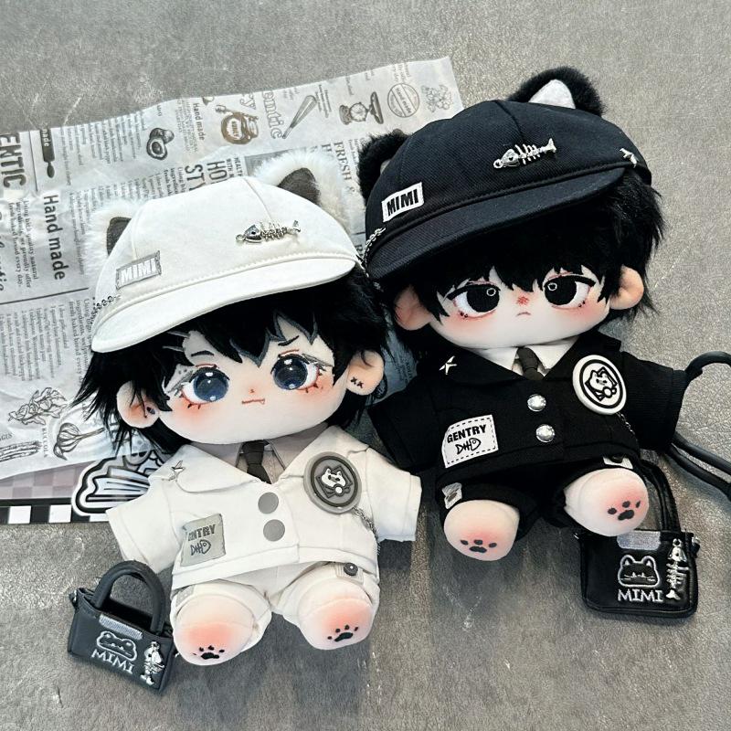 

20cm Black Cat Butler Cotton Jacket Hoodie Outfit for Dolls - Free Shipping 20cm