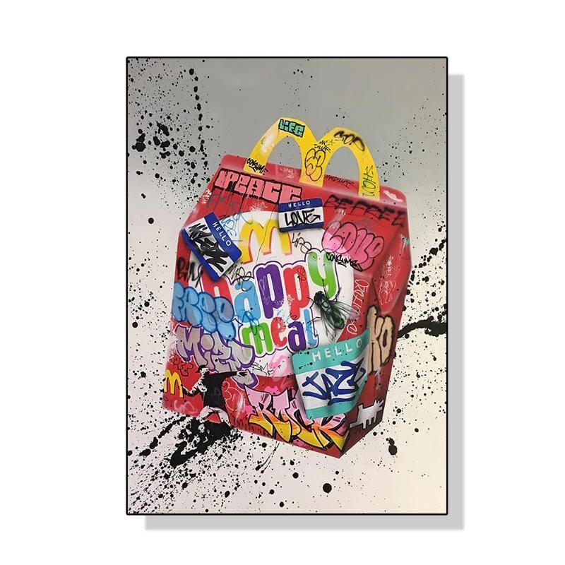 Street Graffiti Gesten Poster Leinwand Malerei Abstrakt Pop Wandgemälde für Wohnzimmer Schlafzimmer Dekoration Haus cuadros