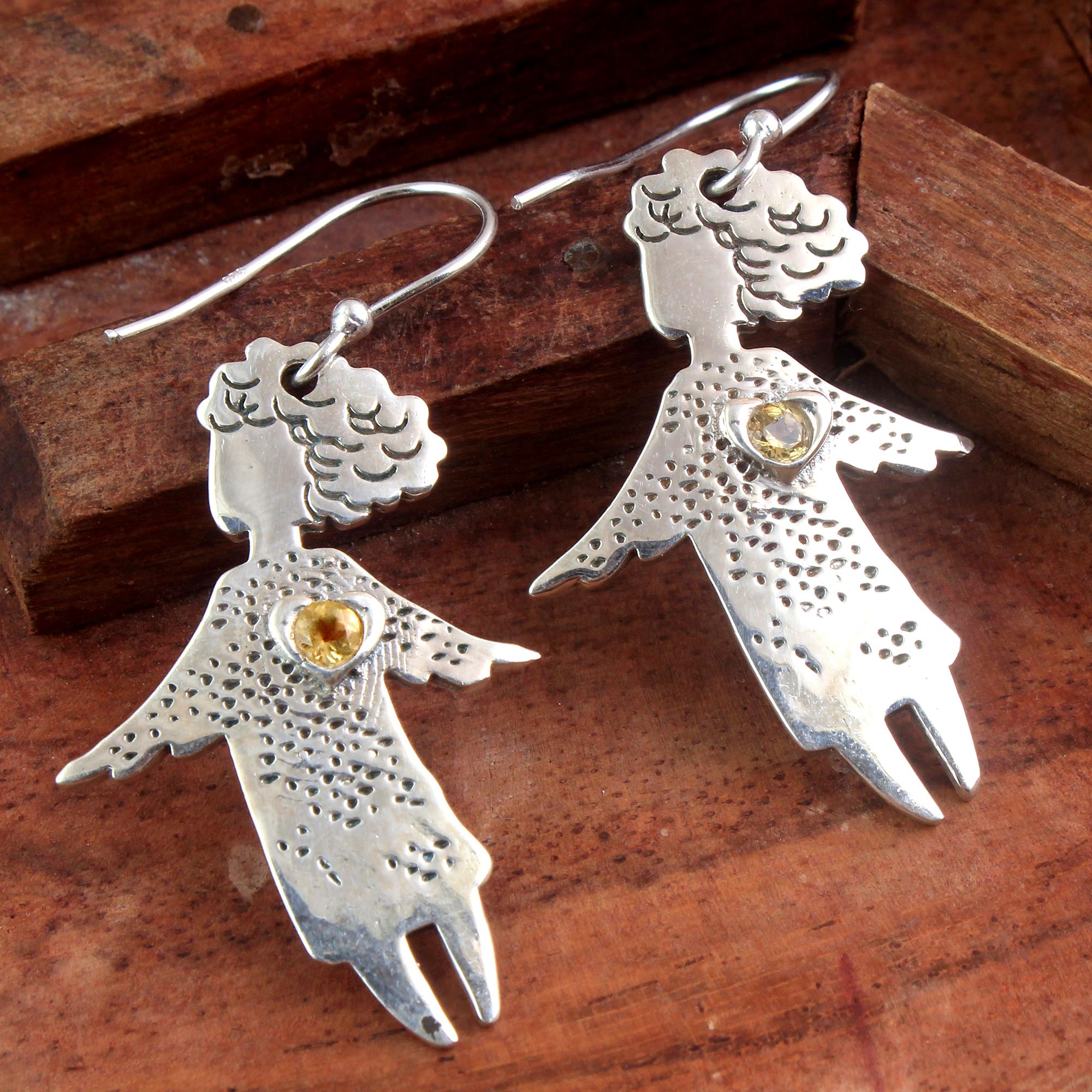 

Ювелирные изделия ручной работы из стерлингового серебра 925 пробы, серебряная серьга с гранатом, ювелирные изделия с драгоценными камнями, женская серьга, подарок для нее жёлтый