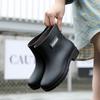 Water shoes female cute rain boots fashionable outer wear summer non-slip short rain shoes kitchen oil-proof waterproof boots rubber shoes