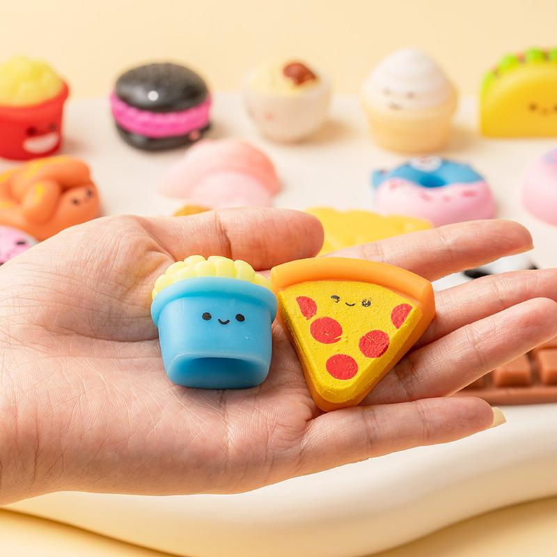 Mochi Squishy Cute Food Squishy Stress Relief Toys Bread Donut Dumpling Squeeze Vent Abreact Sensory Toy Party Favors Gift Adhd