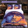 Personalized 3Pcs Bedding SetEminem Custom Text Duvet Cover Pillowcase Set Bedroom Gift