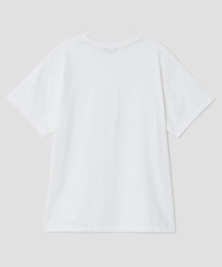 Taibseobiseu Scattered Ruched Top [White]