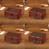 Wooden Vintage Style Box With Lock For Organizing Jewelry Decoration Accessories