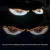 2PCS Car Devil Eyes Light, 11.8In X 4.72In Dynamic Flex Vehicle Windshield Digital LED Sign Display, Flexible Auto Exterior Decor Lamp Accessories,