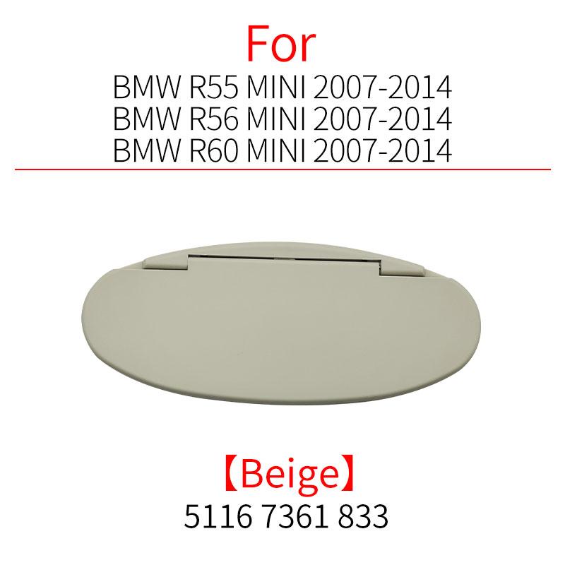 Car Front Sun Visor Sunshade Makeup Mirror Mini Sunshade Plastic Cover Accessory For BMW Mini R50 R53 R55 R56 R60 2007-2014