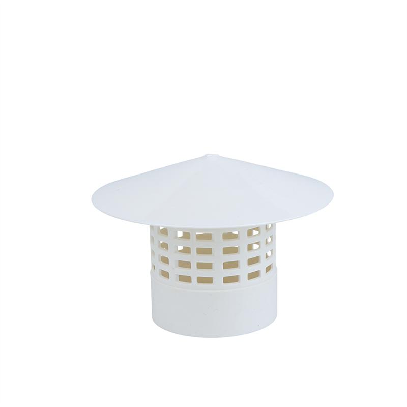 Pvc Roof Ventilation Grille Rain Cap Round Hood For 75-250Mm Pipe Vents Chimney Outlet Weather Protection