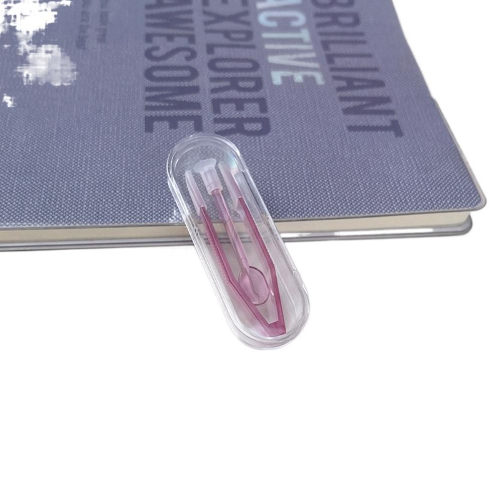 With Suction Stick Contact Lens Inserter Remover Transparent Clip Contact Lens Case  for Eye Care