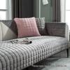 Thickened Plush Non-Slip Sofa Cushion & Flannel Throw Blanket - Autumn/Winter