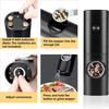 Electric Pepper Grinder or Salt Mill, Battery Powered Automatic Pepper Mill, Ceramic Grinder with Adjustable Coarseness, LED Light, One Hand