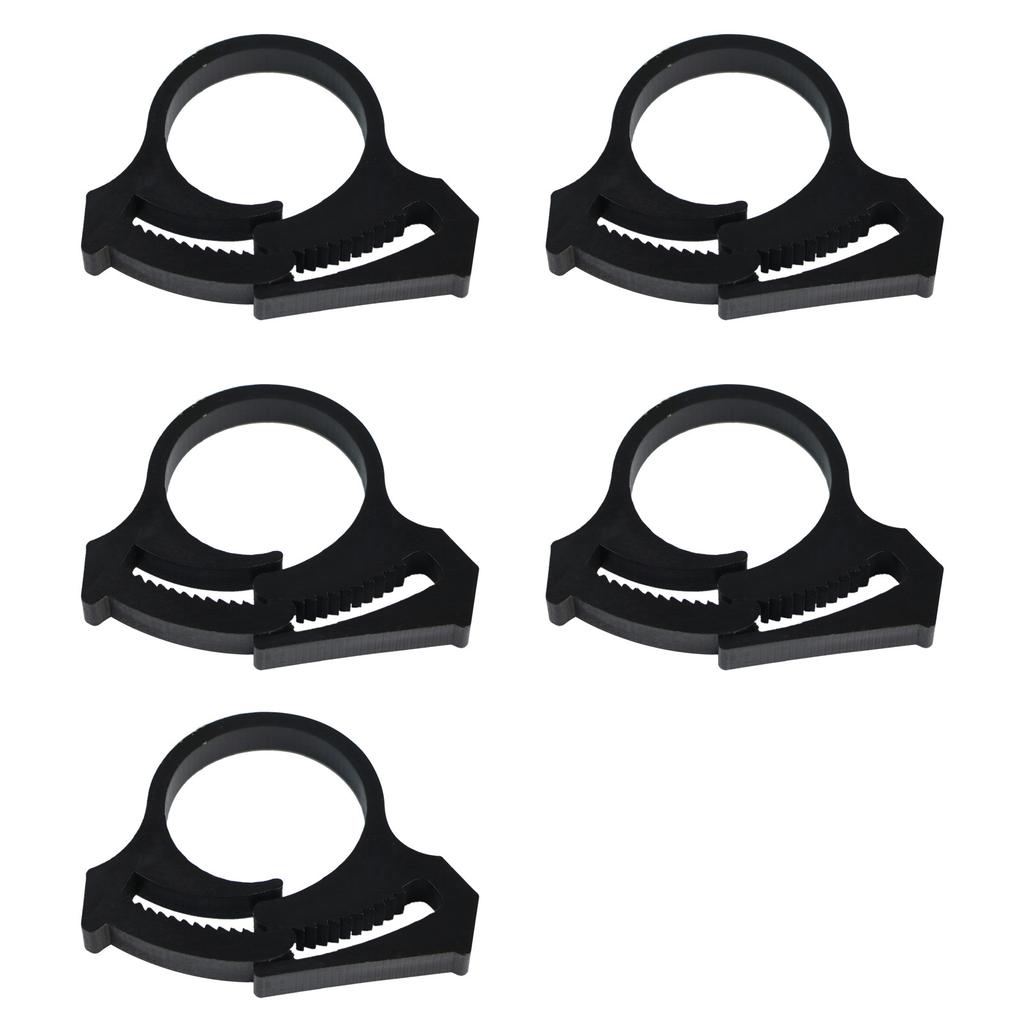 5Pieces Sun Resistant Pipe Fasteners Clamps for Outdoor Agricultural Drip Irrigation Tubing Clips and Home Gardening