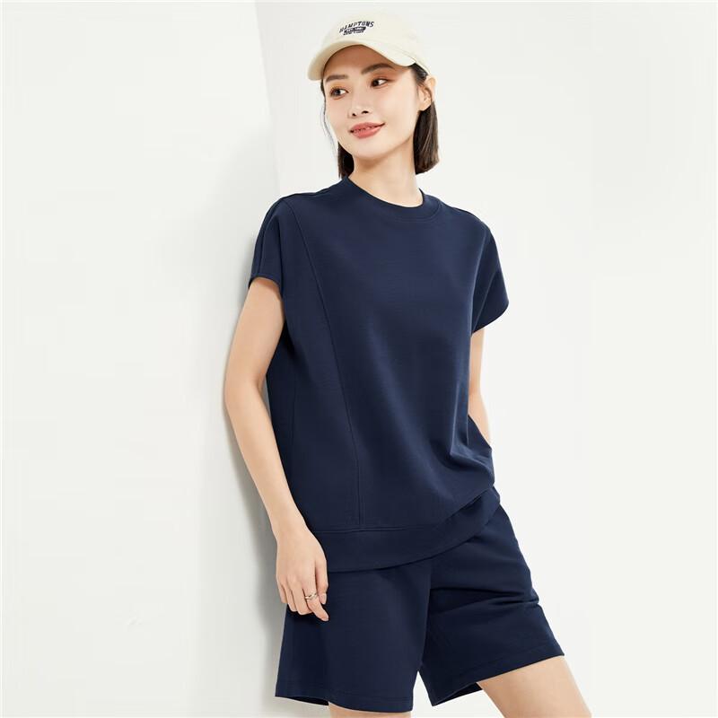 Giordano Women's Loose Fit Pure Cotton Raglan Short Sleeve T-shirt