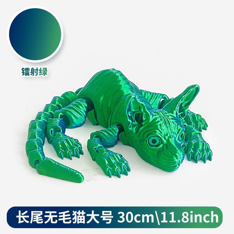 3D Printed Sphynx Cat Figurine Cute Hairless Cat Sculpture Modern Home Decoration Ornaments Creative Gifts For Cat Lovers Toy
