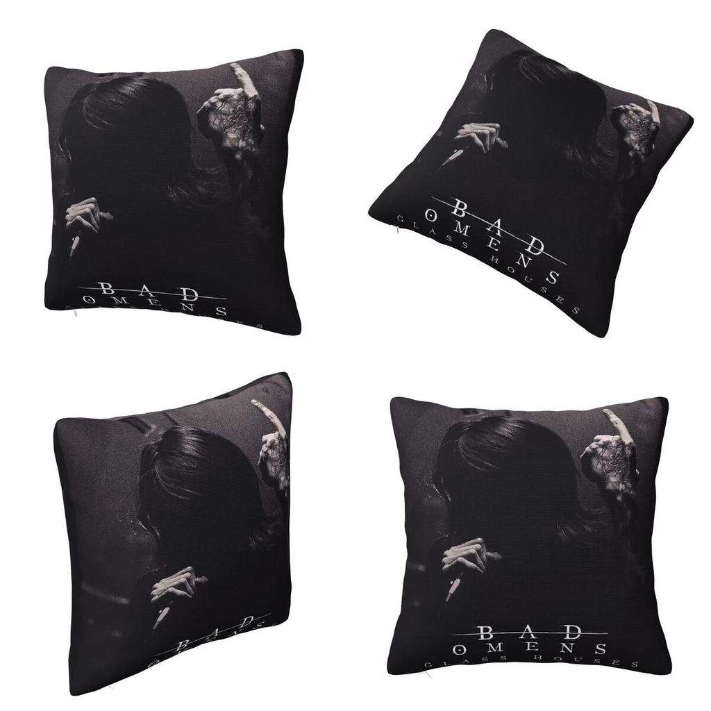 Bad Omens - Glass Houses Square Pillowcase Cushion Cover Pillow Case Throw Pillow Cover for Home Bedroom Car