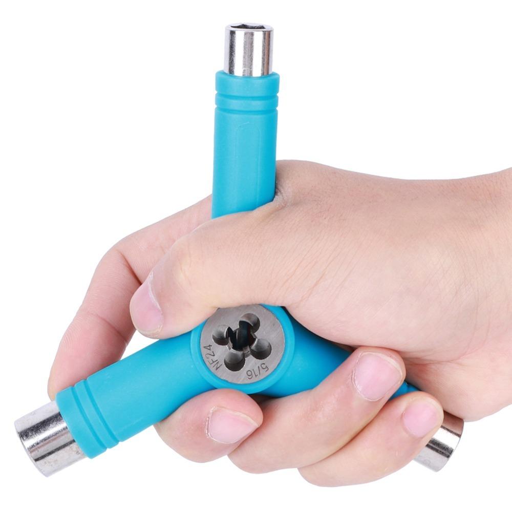 2PCS Y Type Skateboard Wrench Steel Longboard Wrench Portable Skate Wrench  For Longboard