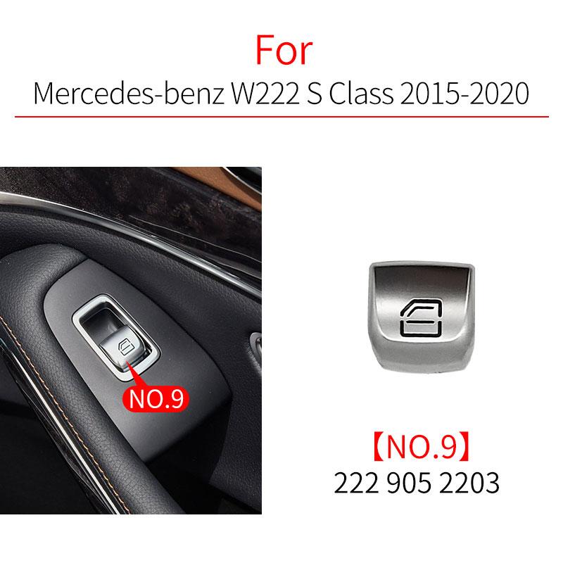 For Benz E S Class Car Power Window Switch Button Cover Cap Accessory For Mercedes W212 W222 E300 S300 S320 S350 S400 S500 S600