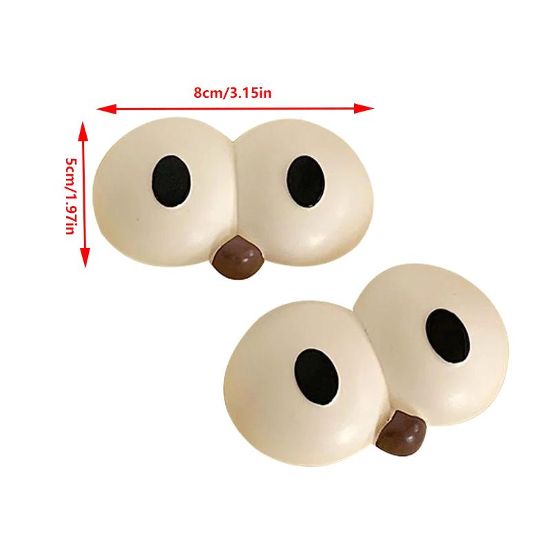 1 Paar Cartoon Lustig Großes Auge Schuhschnalle DIY Dekoration Schuhanhänger Schuhzubehör Party Jungen Mädchen Geschenk