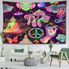 Abstrakte Pilze und Buddha-Statuen Wandteppich Hängen Kunst Hexerei Mysterious Hippie Tapiz Schlafzimmer Wohnkultur