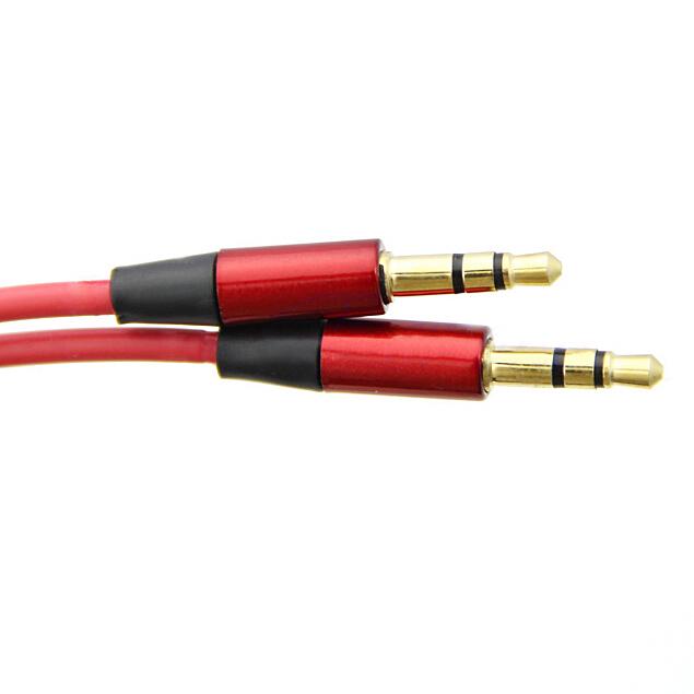 Buy Red Metal 3.5 Circle Line PVC Audio Line 3.5 Public Audio Line AUX ...